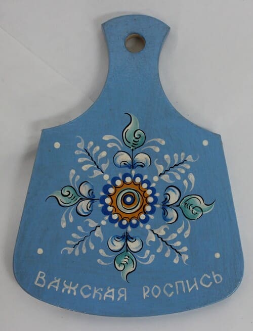 С 699 НХП. Доска. Шенкурская синяя рoспись